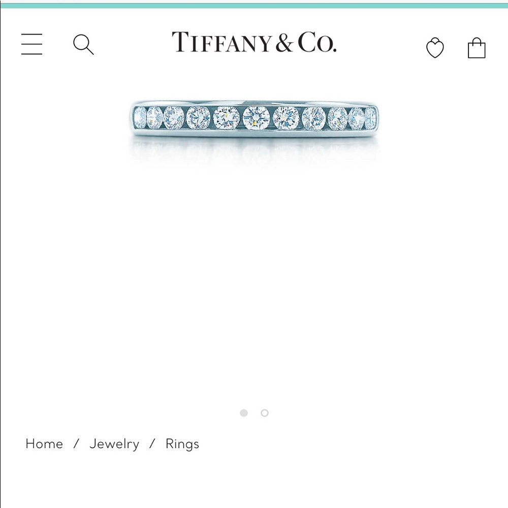 *SOLD* Tiffany Channel Set Diamond Band, 3mm, 3.75